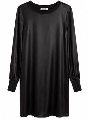 LA Made Wells Silky Dress in Black size medium